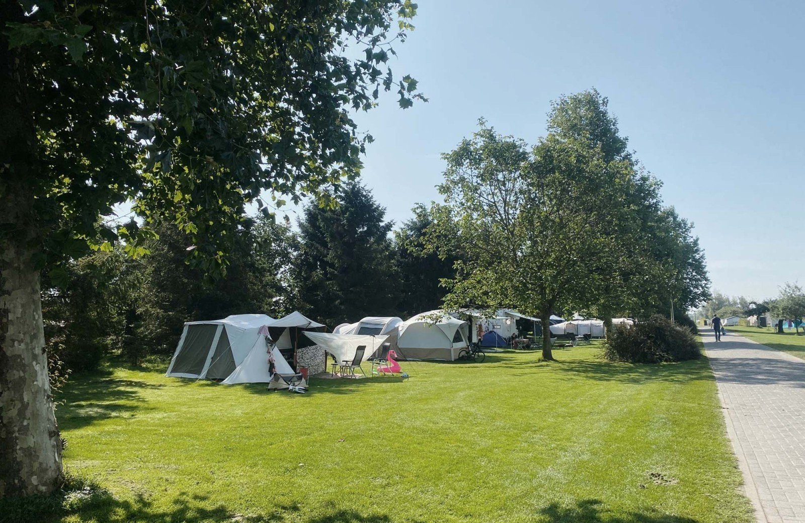 Kampeerplaats met privé sanitair